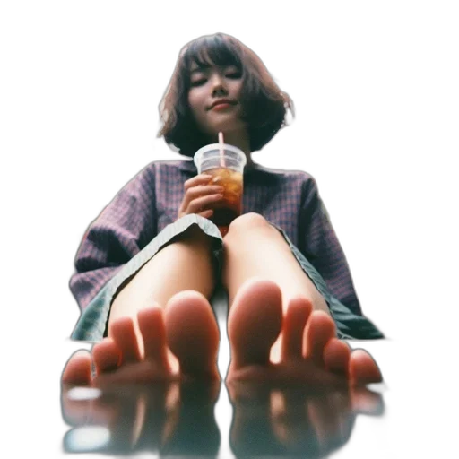 shoes, robot, bottle, food, photorealistic, 3d render, vaporwave, concept art transparent PNG cut-out