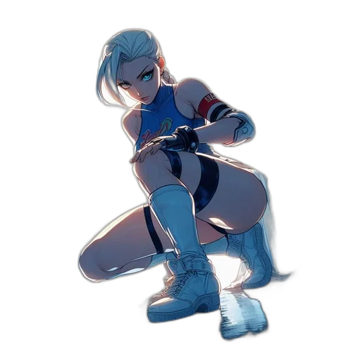 robot, weapon, jacket, staff, concept art, pixel art, 3d render, anime transparent PNG cut-out