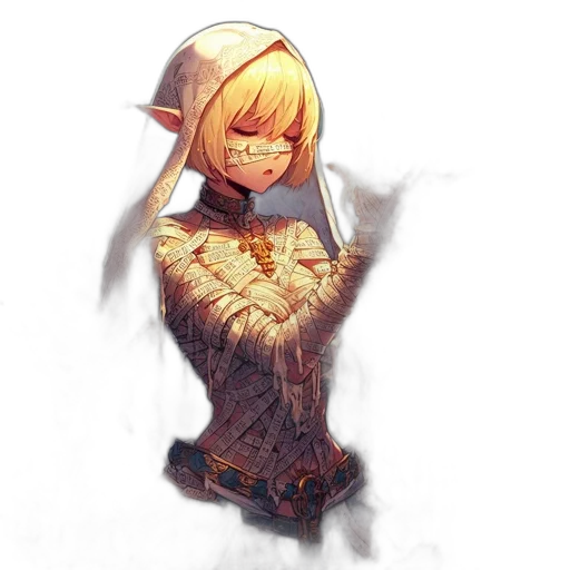 sword, staff, weapon, dress, fantasy art, concept art, pixel art, watercolor transparent PNG cut-out
