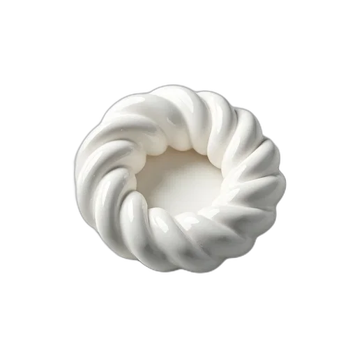 jewelry, food, crown, flower, 3d render, photorealistic, monochrome, white transparent PNG cut-out
