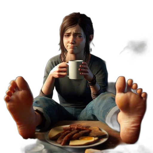 food, shoes, face, robot, concept art, 3d render, photorealistic, pixel art transparent PNG cut-out
