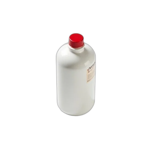bottle, 3d render, white, plastic, container, red, cap, placed transparent PNG cut-out