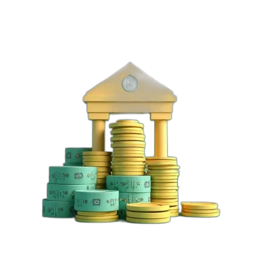 3d render, cash, back, money transparent PNG cut-out