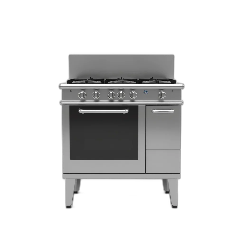 furniture, 3d render, photorealistic, modern, stainless, steel, kitchen, stove transparent PNG cut-out