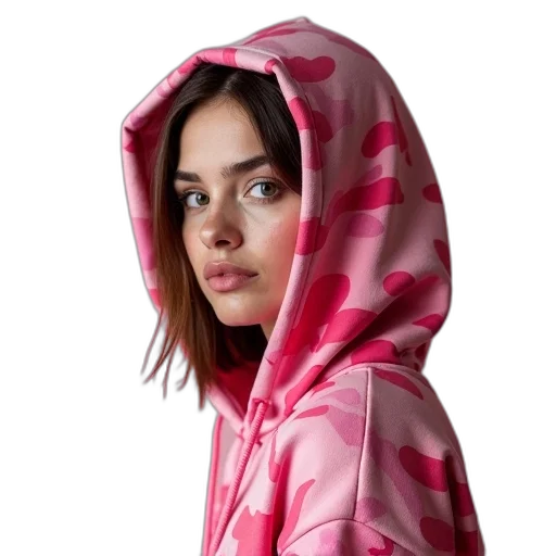 jacket, face, umbrella, dress, photorealistic, cyberpunk, vaporwave, neon transparent PNG cut-out