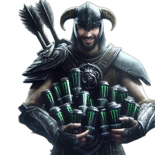 weapon, bottle, concept art, fantasy art, 3d render, warrior, figure, snowy transparent PNG cut-out
