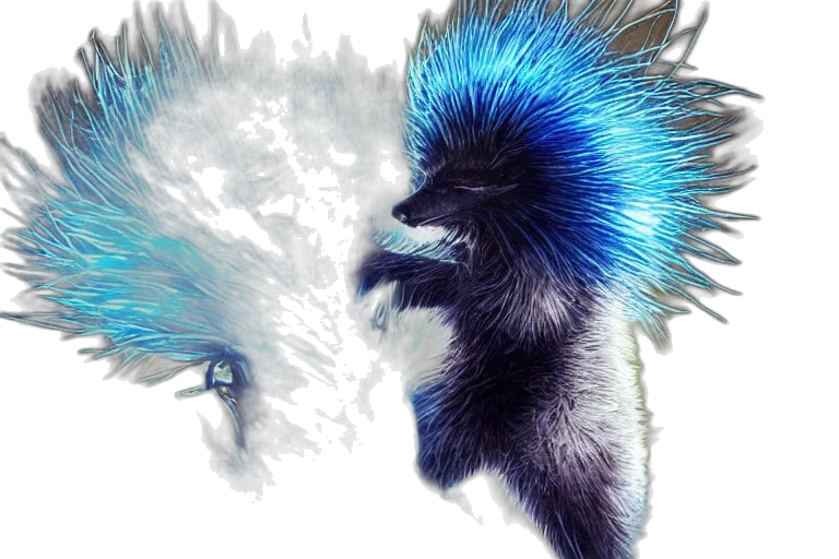creature, animal, hair, dragon transparent PNG cut-out