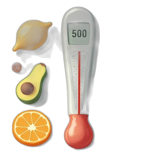 food, 3d render, diabetes, information, concept, meter, different, foods transparent PNG cut-out