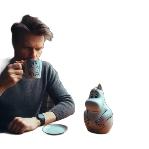 mask, bottle, robot, 3d render, concept art, vaporwave, photorealistic, fog transparent PNG cut-out