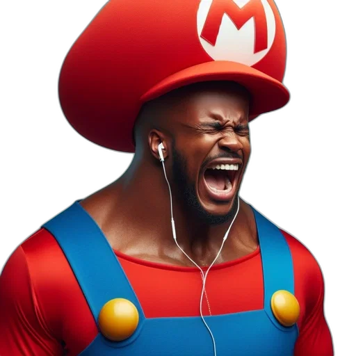 face, hat, animal, mask, concept art, photorealistic, comic book art, muscular transparent PNG cut-out