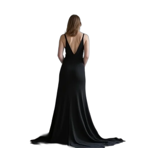 dress, jewelry, photorealistic, dark transparent PNG cut-out