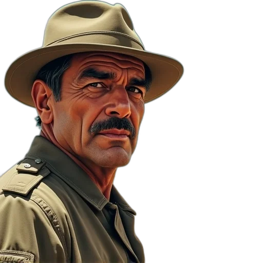 hat, staff, face, weapon, concept art, photorealistic, comic book art, pixel art transparent PNG cut-out