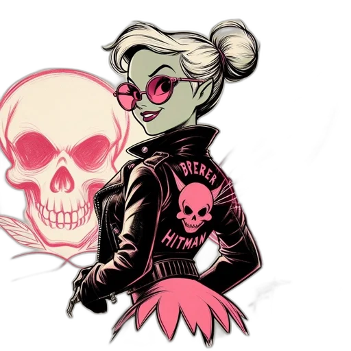 jacket, concept art, comic book art, cartoon, pixel art, neon, stylized, animated transparent PNG cut-out