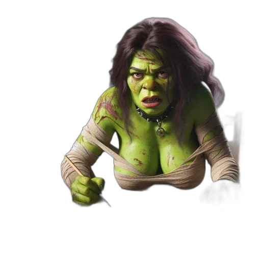 creature, mask, concept art, 3d render, fantasy art, comic book art, orc-like, distressing transparent PNG cut-out