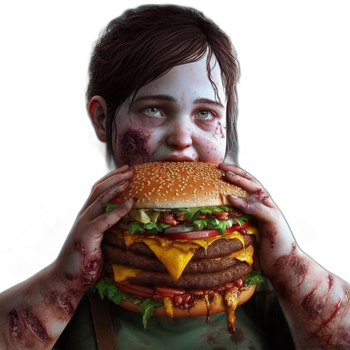 food, face, creature, concept art, photorealistic, 3d render, pixel art, eerily transparent PNG cut-out