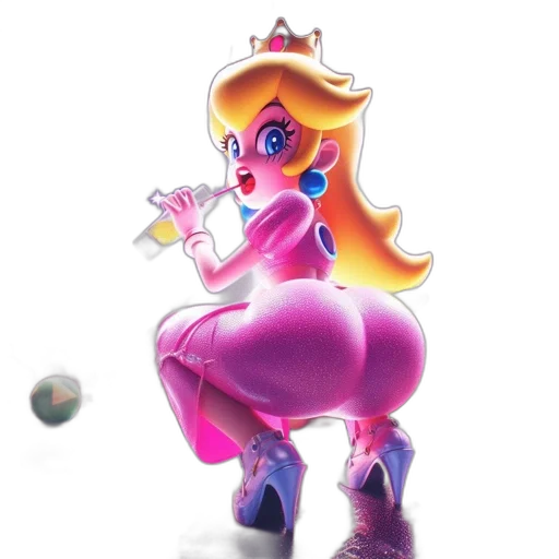 crown, dress, concept art, vaporwave, 3d render, pixel art, outer space, princess transparent PNG cut-out