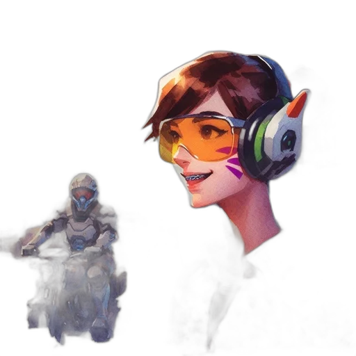 robot, face, mask, weapon, concept art, fantasy art, cyberpunk, pixel art transparent PNG cut-out