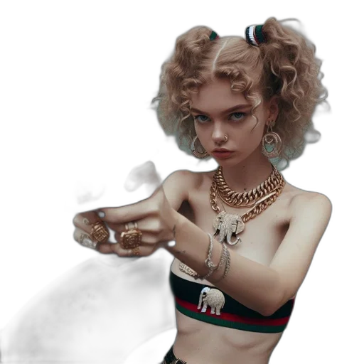 jewelry, weapon, dress, fantasy art, concept art, cyberpunk, photorealistic, fire transparent PNG cut-out