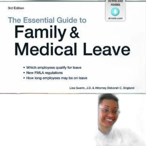 essential, guide, family, medical, leave, book, cover, featuring transparent PNG cut-out
