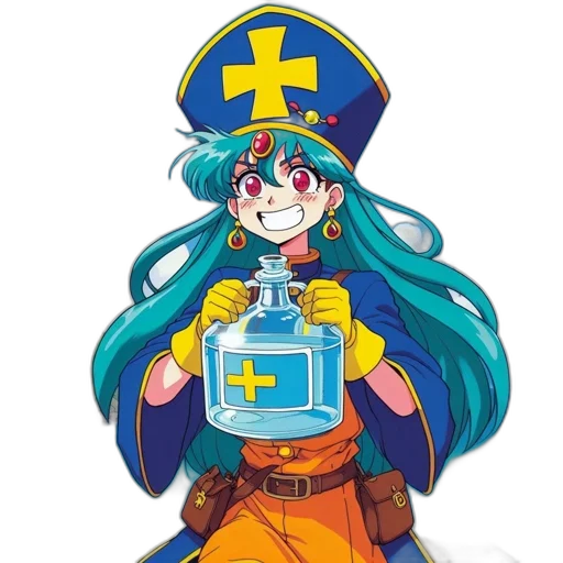 staff, bottle, crown, robot, anime, concept art, pixel art, fantasy art transparent PNG cut-out