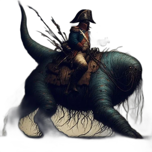 dragon, creature, hat, animal, concept art, fantasy art, 3d render, photorealistic transparent PNG cut-out