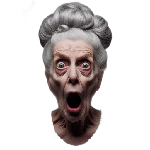 face, mask, creature, concept art, photorealistic, 3d render, comic book art, elderly transparent PNG cut-out