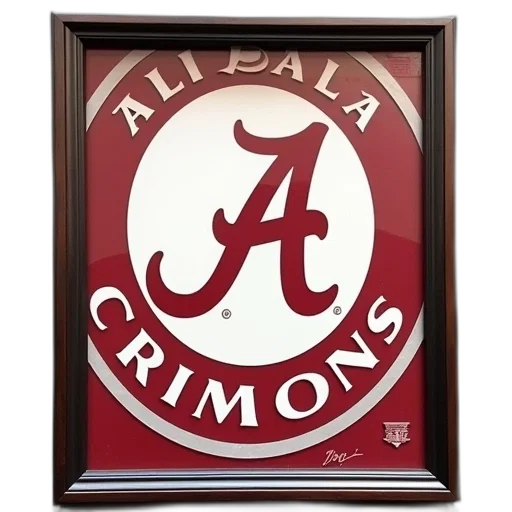 animal, jewelry, jacket, alabama, crimsons, framed, logo, wall transparent PNG cut-out