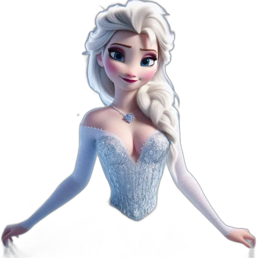dress, 3d render, concept art, fantasy art transparent PNG cut-out