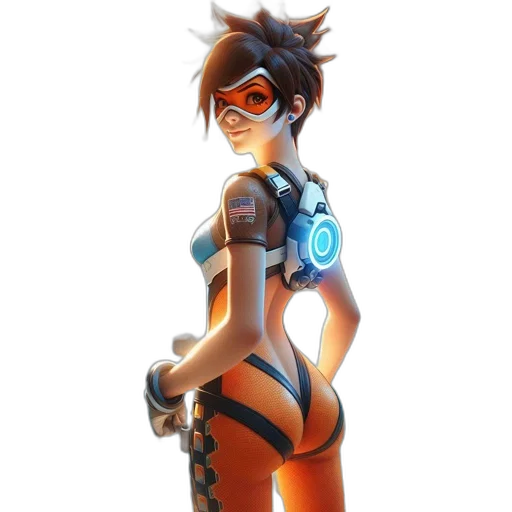 dress, robot, staff, concept art, cyberpunk, 3d render, comic book art, neon lights transparent PNG cut-out