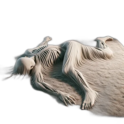 creature, hair, animal, dragon, 3d render, photorealistic, concept art, fantasy art transparent PNG cut-out