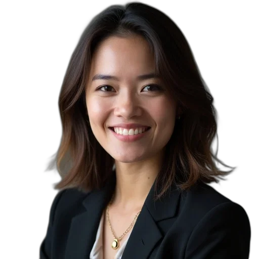 staff, face, jacket, woman, shoulder-length, hair, wearing, dark-colored transparent PNG cut-out