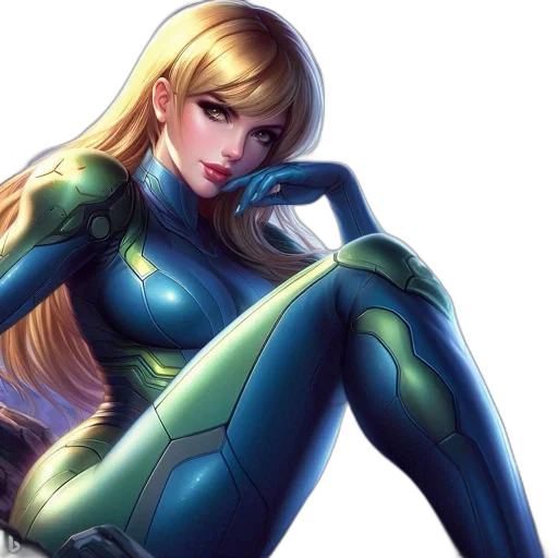 comic book art, concept art, fantasy art, cartoon, green, figure, woman, futuristic transparent PNG cut-out