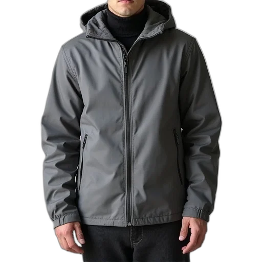 jacket, monochrome, dark, patago, light, weight, grey transparent PNG cut-out