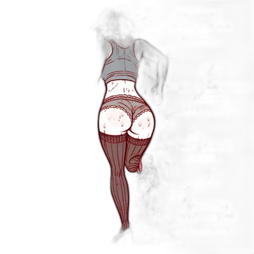 dress, concept art, photorealistic, pixel art, 3d render, monochrome, dark, red transparent PNG cut-out