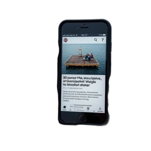 robot, person, holding, smartphone, displaying, news, article, about transparent PNG cut-out