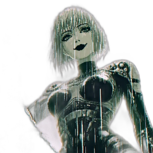 robot, weapon, dress, creature, cyberpunk, comic book art, concept art, anime transparent PNG cut-out