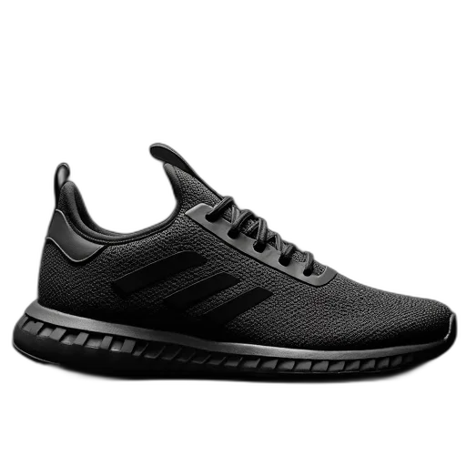 shoes, 3d render, photorealistic, mens, mesh, sneaker, black transparent PNG cut-out