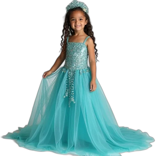 dress, mermaid, tail, set, toddler, girls, costume transparent PNG cut-out
