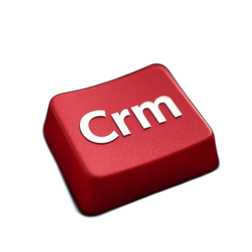 crown, staff, 3d render, red, keyboard, button, word, crm transparent PNG cut-out