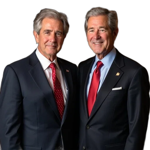 face, staff, crown, two, men, suits, standing, next transparent PNG cut-out