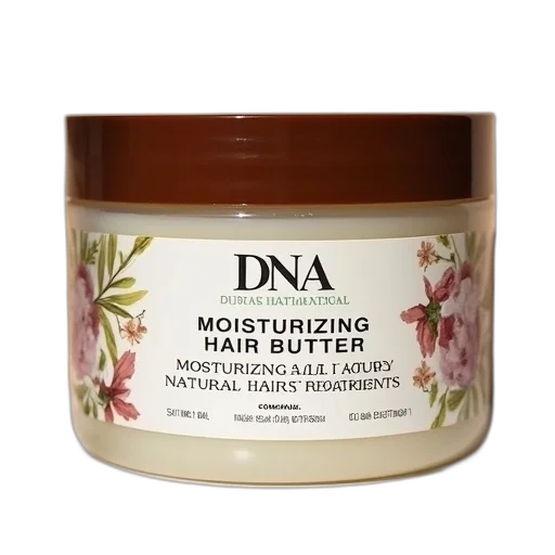 hair, close-up, image, butter, product, label, reads, dna transparent PNG cut-out