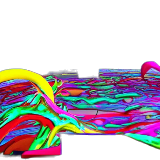 car, hair, weapon, shoes, 3d render, vaporwave, concept art, outer space transparent PNG cut-out