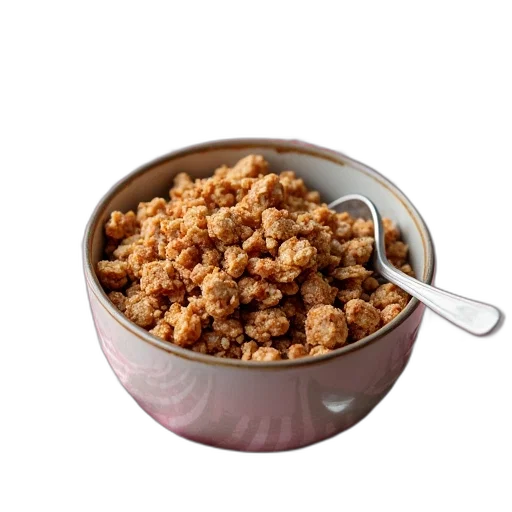 food, crown, 3d render, bowl transparent PNG cut-out
