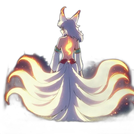 dress, staff, crown, dragon, concept art, anime, fantasy art, watercolor transparent PNG cut-out