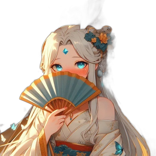 mask, staff, dress, weapon, anime, concept art, fantasy art, pixel art transparent PNG cut-out