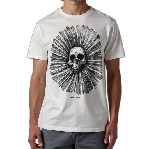 3d render, photorealistic, monochrome, stone, island, shirt, 324f4 transparent PNG cut-out