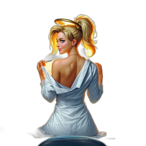 dress, staff, jewelry, crown, concept art, fantasy art, pixel art, comic book art transparent PNG cut-out