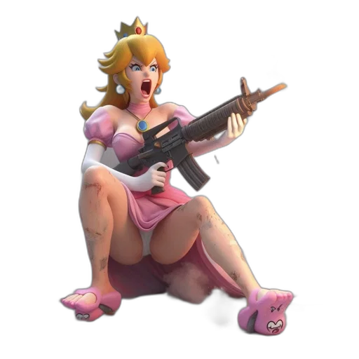 weapon, dress, staff, crown, concept art, 3d render, pixel art, fantasy art transparent PNG cut-out