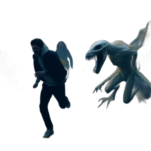 dragon, creature, concept art, fantasy art, 3d render, pixel art, fog, underwater transparent PNG cut-out