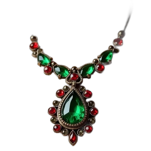 jewelry, crown, close-up, view, necklace, large, ornate, pendant transparent PNG cut-out
